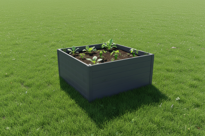 772 L/Natural Wood Appearance/Easy DIY/Eco-friendly/Maintenance-free/Vinyl Vegetable Garden Planter/Manufacturer